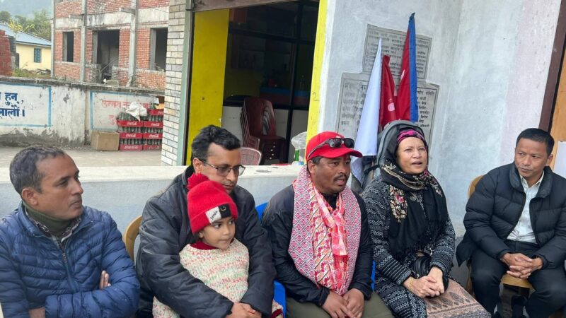 राष्ट्रिय एकताको सन्देश बोकेर रूकुम देखि काठमाडौं हिँडेका केशव रावल तनहुँ आइपुगे