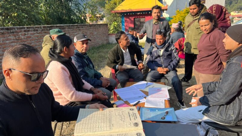 म्याग्देमा घरदैलोमै व्यवसाय दर्ता तथा सूचीकृत अभियान प्रभावकारी बन्दै, व्यवसायी उत्साहित