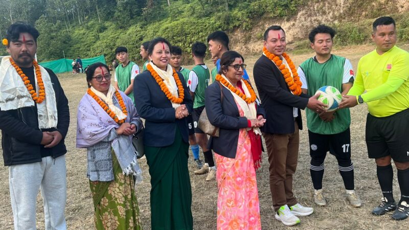 म्याग्दे गाउँपालिका स्तरिय तेस्रो मणि कप फुटबल प्रतियोगिता आजदेखी सुरु