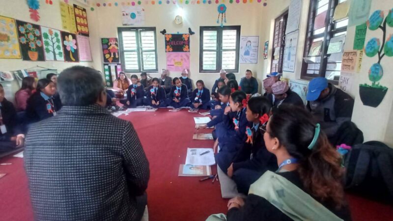 बालिका शिक्षा कार्यक्रमको भिमादमा पालिका स्तरीय संयुक्त अनुगमन भ्रमण सम्पन्न