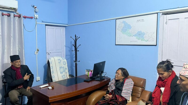 सर्वोच्च अदालतकी न्यायाधीश सपना मल्ल द्वारा तनहुँ जिल्ला अदालतको निरीक्षण