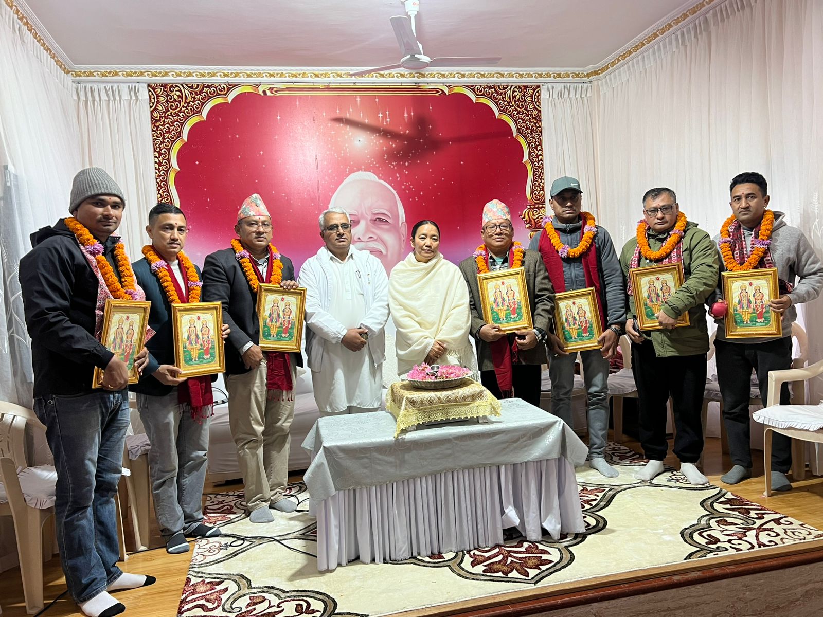 ब्रम्हाकुमारी ईश्वरीय विश्वविद्यालयद्वारा तनहुँ उद्योग वाणिज्य संघका नवनिर्वाचित पदाधिकारीलाई स्वागत सम्मान