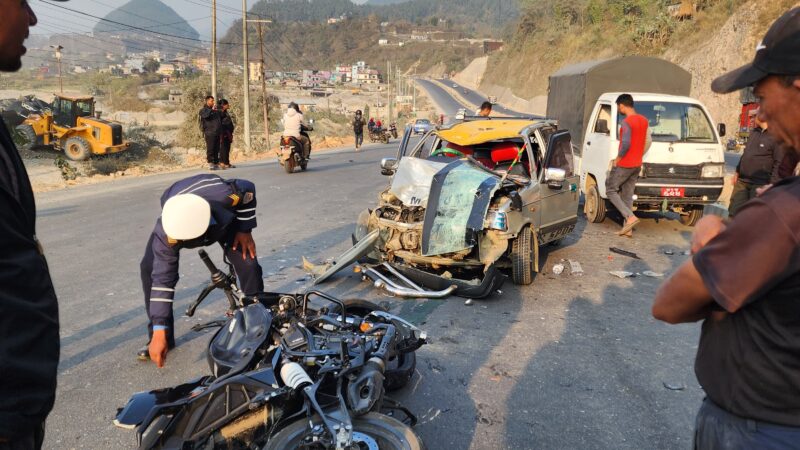 तनहुँमा सवारी दुर्घटना : मोटरसाइकल चालकको उपचारका क्रममा मृत्यु