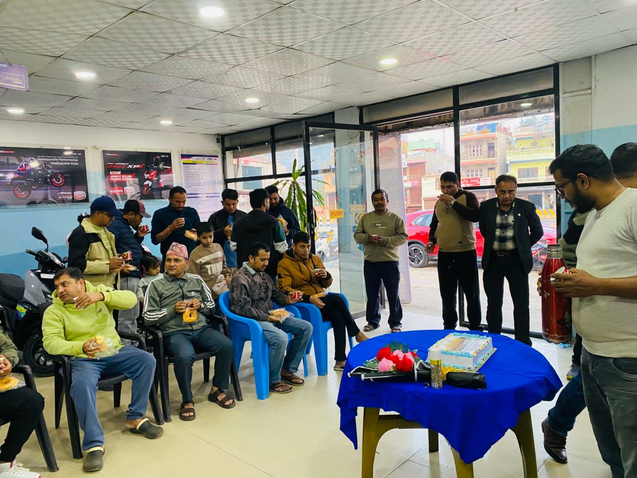 टिभीएस मोटर कम्पनी को एनटर्क १२५ को १ लाख ५० हजार बिक्री उत्सव दमौलीमा सम्पन्न