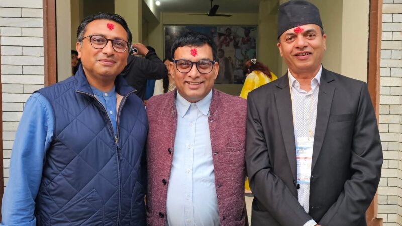 वाग्ले र न्याैपानेकाे बिचमा बस्दै रास्वपा नगरसभापति दाहालले भने “देश अब बदलिने दिशामा”