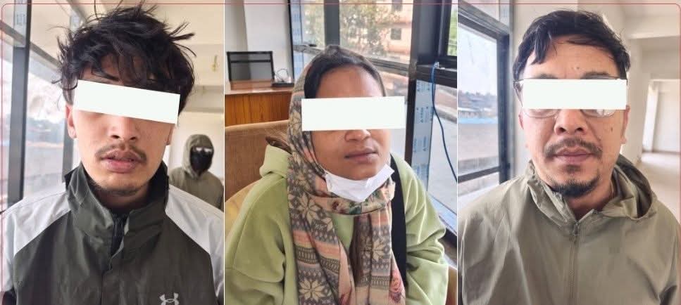 सुन्धाराको होटलबाट खैरो हेरोइनसहित बन्दीपुरका शाक्य सहित तीन पक्राउ