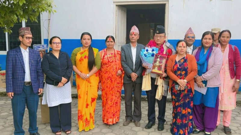 भिमादमा प्रमुख प्रशासकीय अधिकृत पुनको बिदाइ