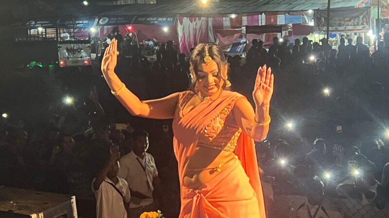 दमौलीमा जारी ‘टाइगर ल्याण्ड दमौली महोत्सव’मा शनिबार डान्सर प्रिति पासवानको धमाकेदार प्रस्तुति