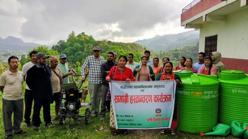 चैतेधान खेतीको अनुगमन र कृषि सामग्री हस्तान्तरण, लक्ष्यभन्दा दोब्बर क्षेत्रफलमा खेती विस्तार