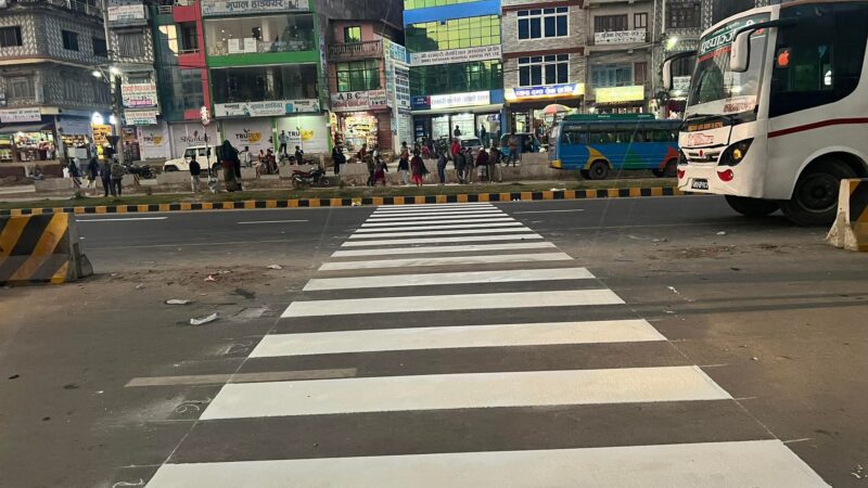 भाेर्लेटार चोकको पार्किङ व्यवस्थापन गर्न नगर प्रमुख न्याैपानेकाे पहल