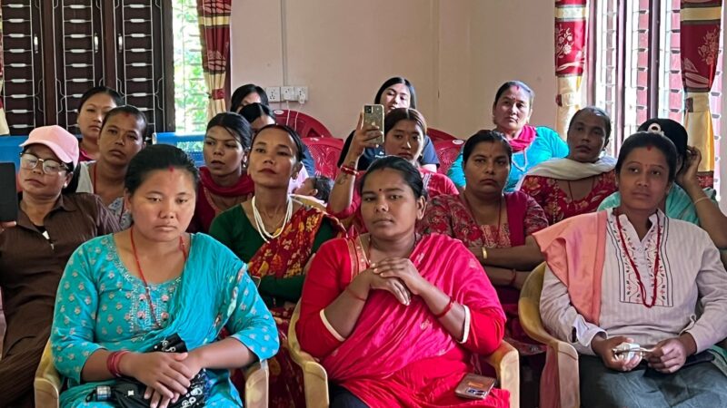 व्यास–९ मा महिलाका लागि ३ दिने नेतृत्व विकास तथा सार्वजनिक भाषणकला तालिम सुरु