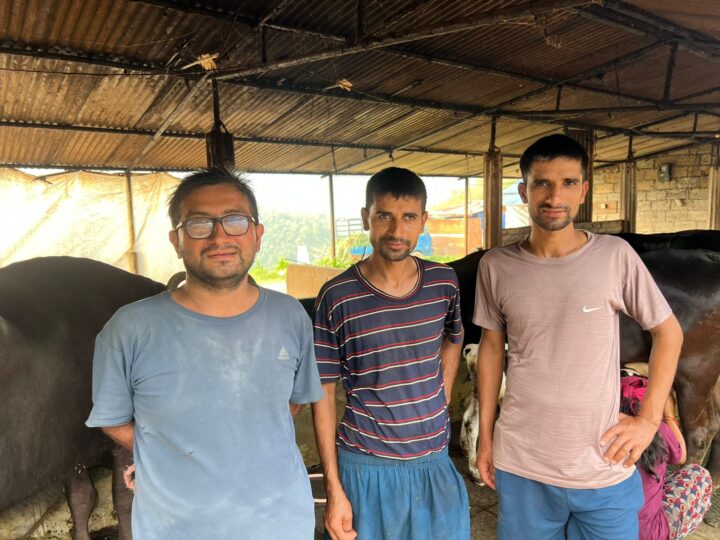 म्याग्दे गाउँपालिका–१ गुणादी मा तीन भाइद्वारा नमुना कृषि तथा पशुपालन व्यवसाय