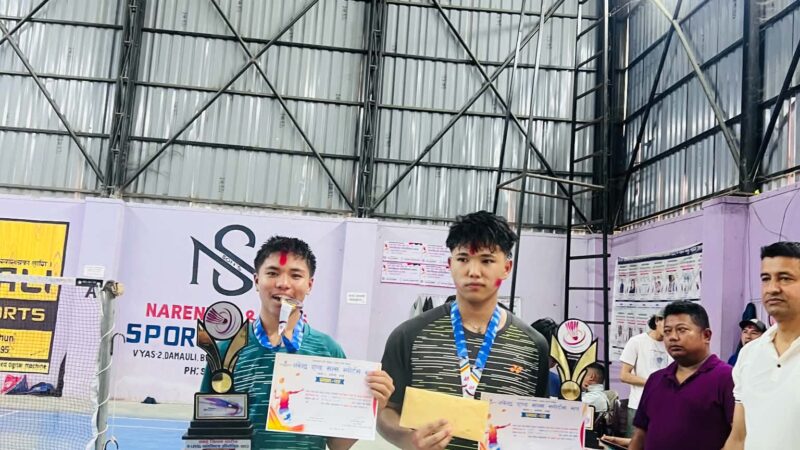 तनहुँ जिल्लास्तरीय डि लेभल ब्याडमिन्टन प्रतियोगिता सम्पन्न , थापा र रानाको जाेडी प्रथम