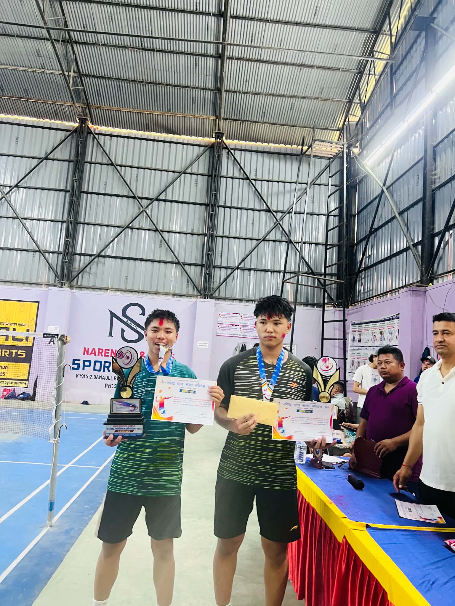 तनहुँ जिल्लास्तरीय डि लेभल ब्याडमिन्टन प्रतियोगिता सम्पन्न , थापा र रानाको जाेडी प्रथम