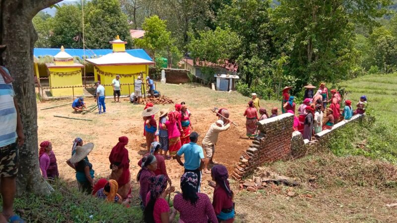 माझफाँट शिवालय मन्दिरमा हुने महायज्ञकाे तयारी तिव्र—बालव्यास नारायण न्यौपानेको कथा वाचन