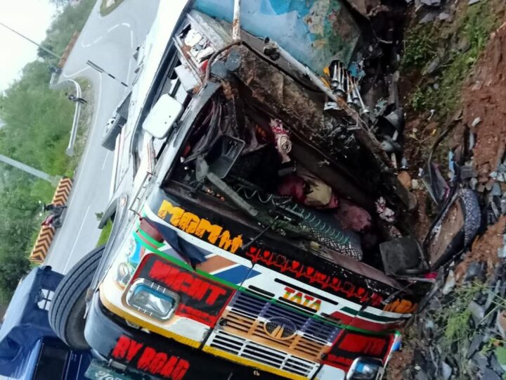 कमलबारीमा ट्रक दुर्घटना, चालक र सहचालक घाइते