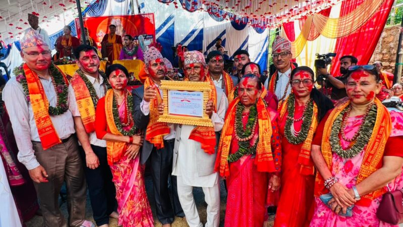 माझफाँटमा जारी पुरुषोत्तम महायज्ञमा दानको ओइरो, नगद ४० लाख सहित जग्गा दान !