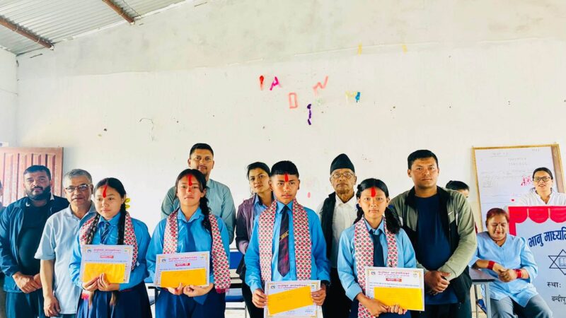 निबन्ध लेखन प्रतियोगितामा सेती गंगा आ.वि.की सोफिया गुरुङ प्रथम