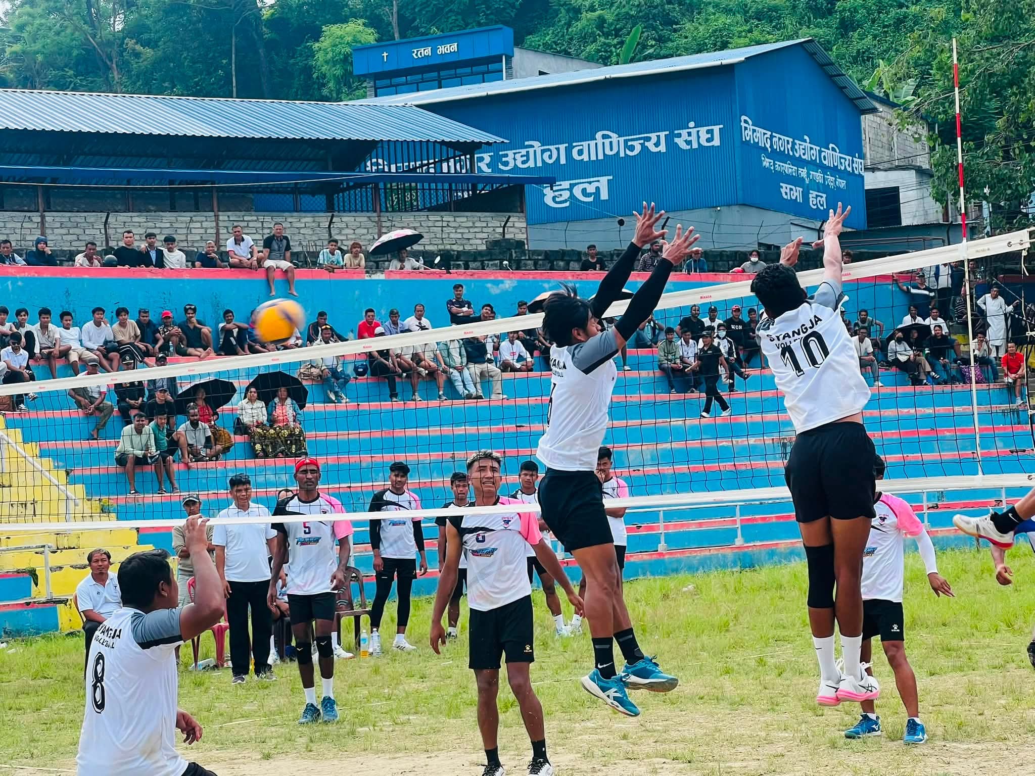 भिमादमा जारी ६८ करोड कप भलिबल प्रतियोगिता : दोस्रो दिन स्याङ्जाको पहिलो जित