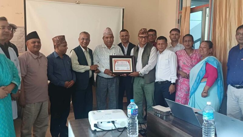 तनहुँ पुनः पूर्ण खोप सुनिश्चितता दिगोपना जिल्ला घोषणा
